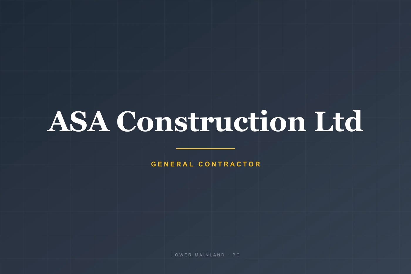 ASA Construction Ltd