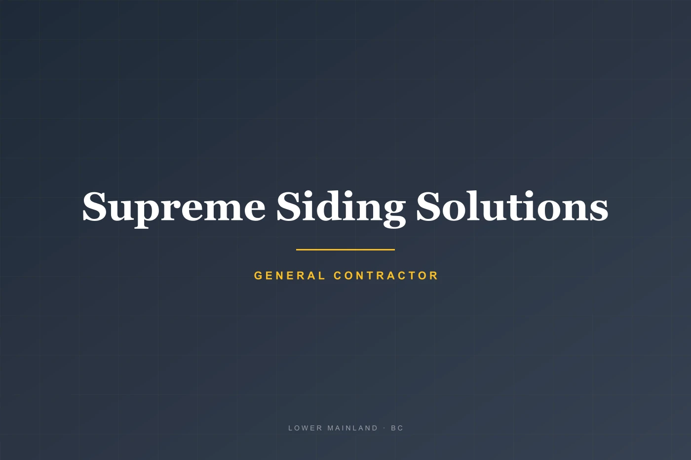 Supreme Siding Solutions